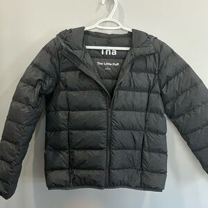 Like new Aritzia little puff L grey puffer jacket